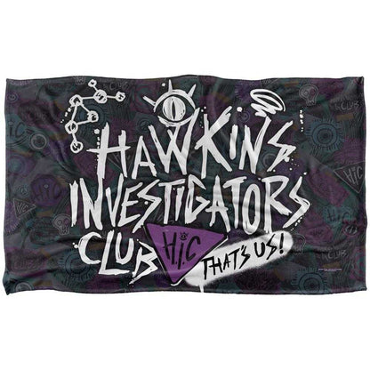 Multicoloured - Front - Stranger Things: Tales from ´85 Hic Scribble Soft Touch Blanket