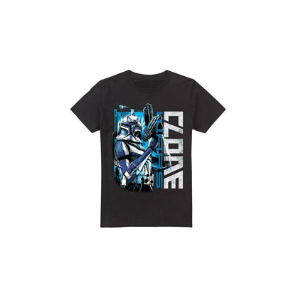 Black - Front - Star Wars Mens Clone Rex T-Shirt