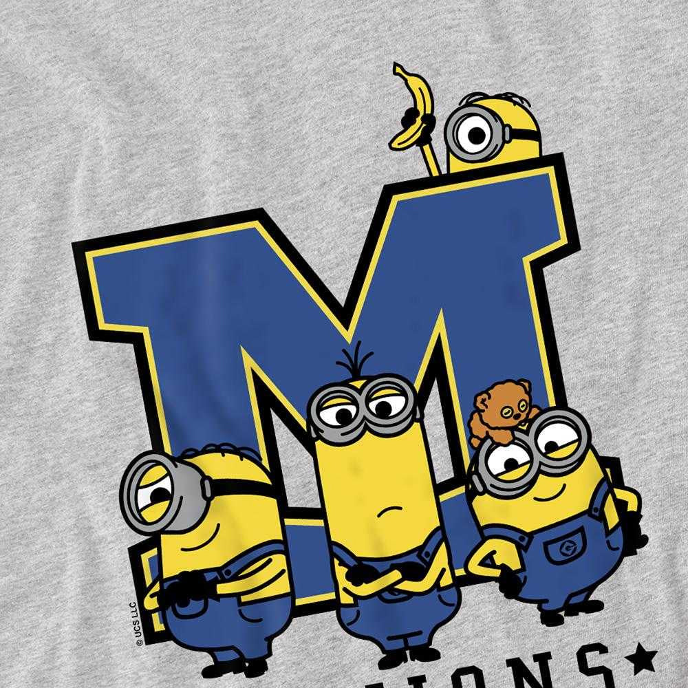 Athletic Heather - Side - Minions Childrens-Kids Varsity T-Shirt