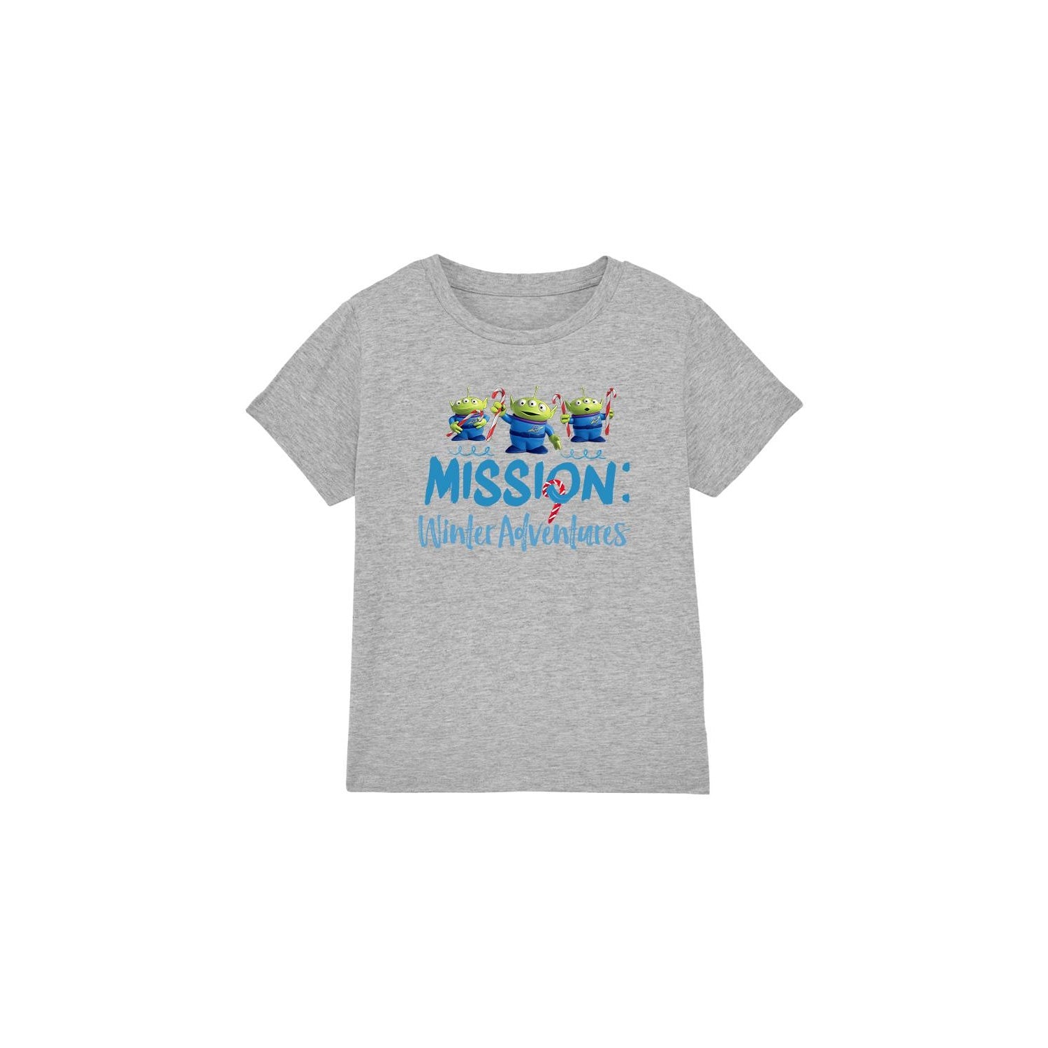 Sport Heather - Front - Toy Story Childrens-Kids Mission Winter Adventure Aliens At Christmas T-Shirt