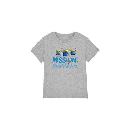 Sport Heather - Front - Toy Story Childrens-Kids Mission Winter Adventure Aliens At Christmas T-Shirt