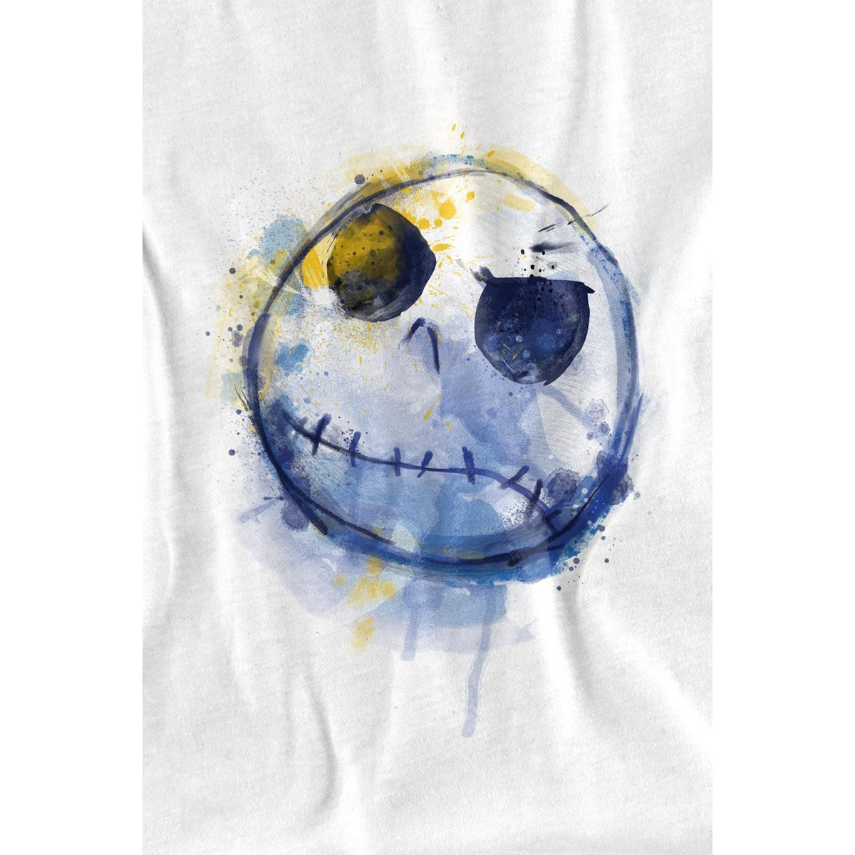 White - Back - The Nightmare Before Christmas Childrens-Kids Jack Skellington Painted T-Shirt