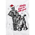 White - Lifestyle - Star Wars Unisex Adult Merry Christmas Droids Sweatshirt