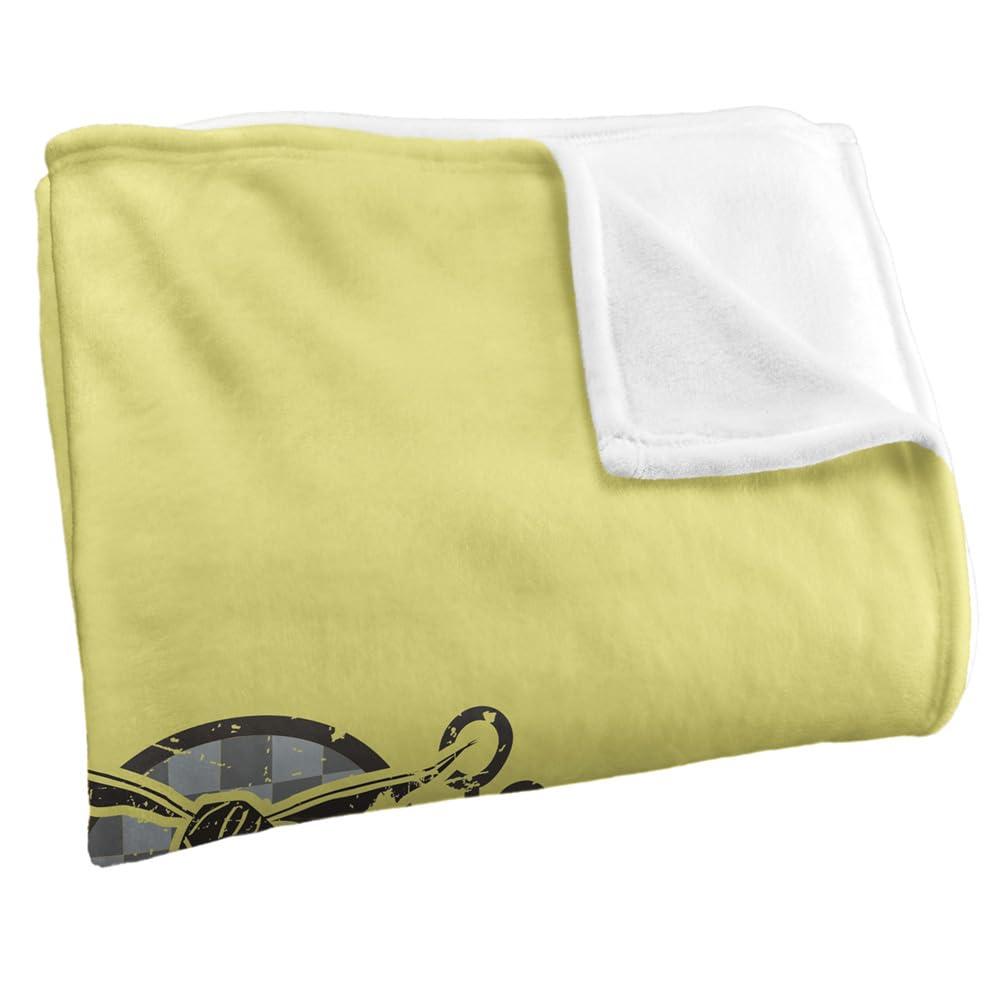 Yellow - Side - Harry Potter Quidditch Hufflepuff Crest Soft Touch Blanket