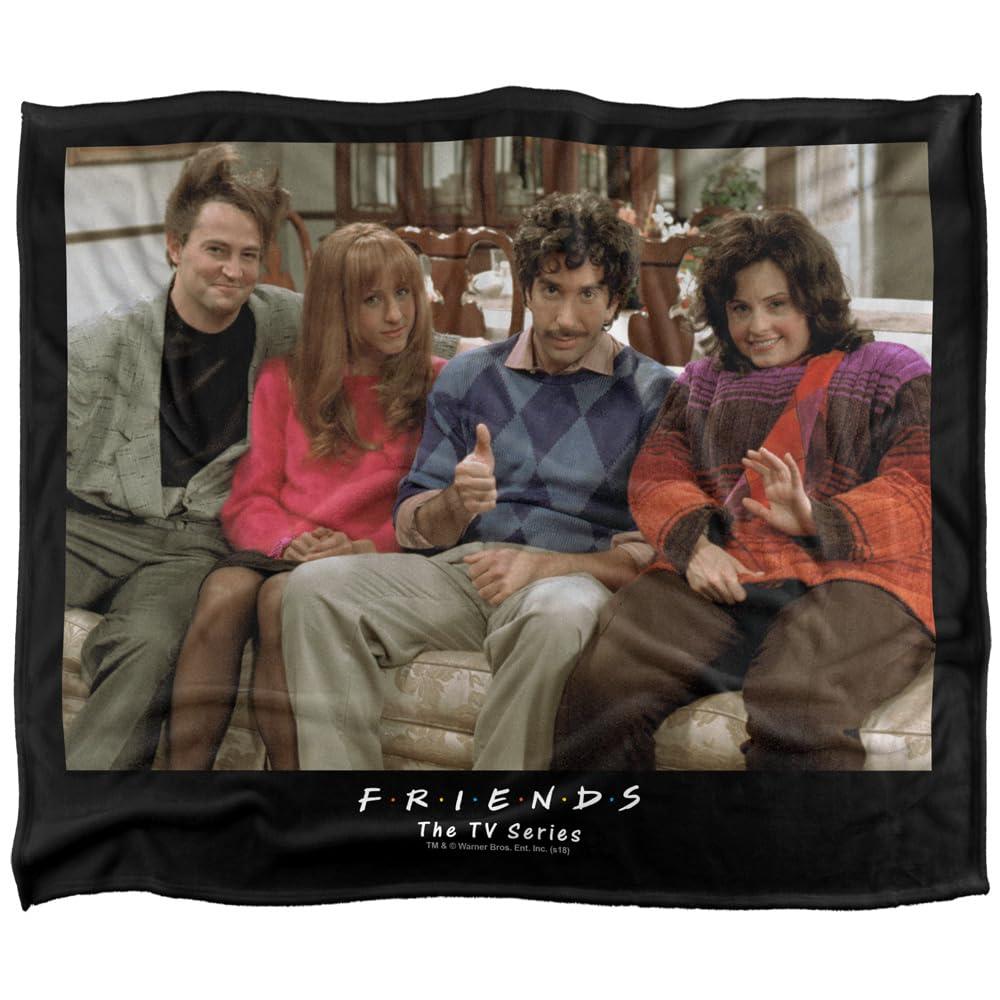 Multicoloured - Front - Friends Throwback Soft Touch Blanket