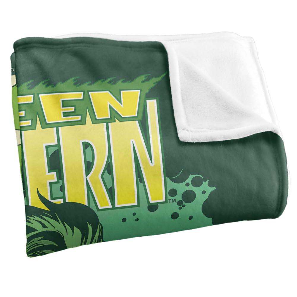 Multicoloured - Side - Justice League Green Lantern Soft Touch Blanket