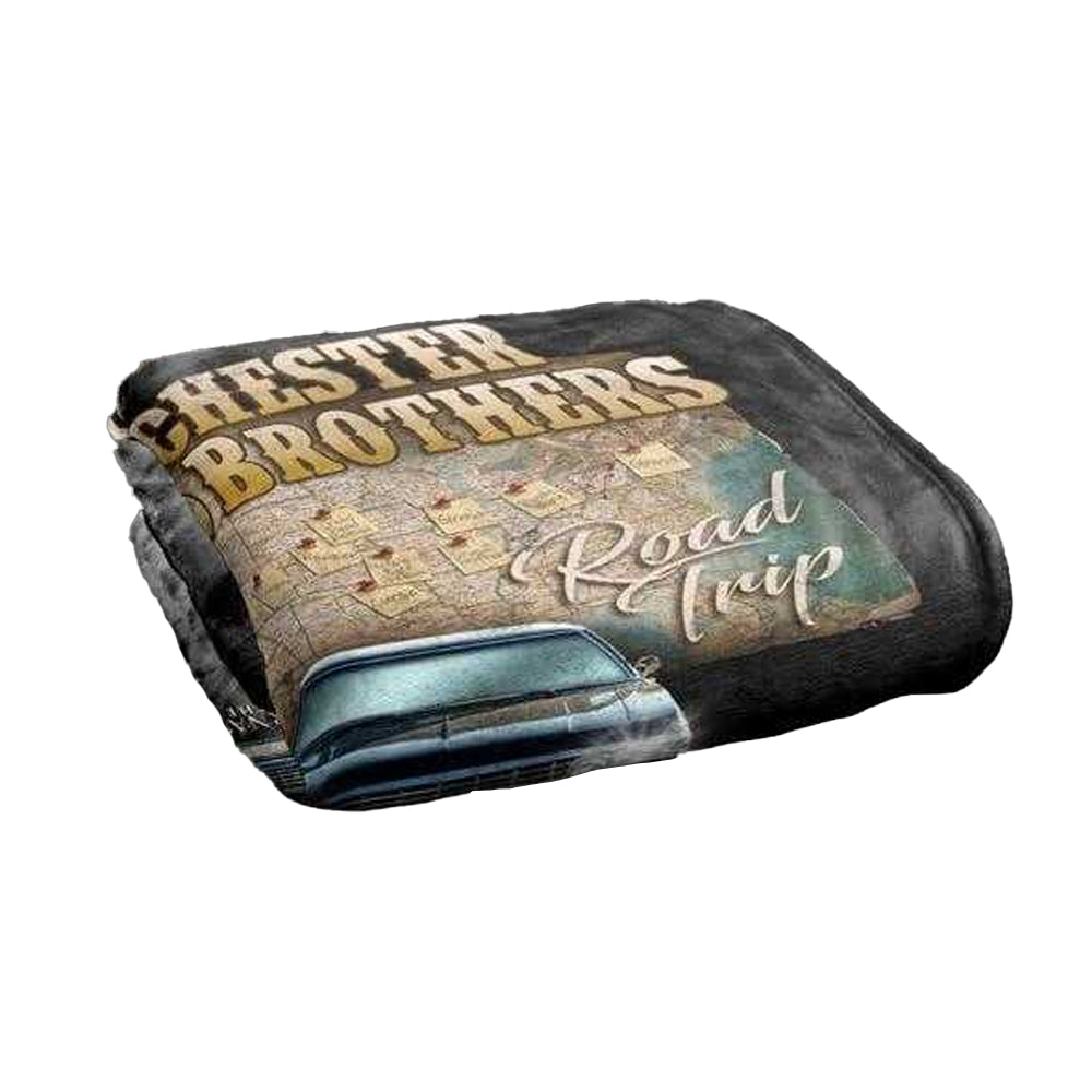 Multicoloured - Back - Supernatural Winchester Brothers Road Trip Soft Touch Blanket