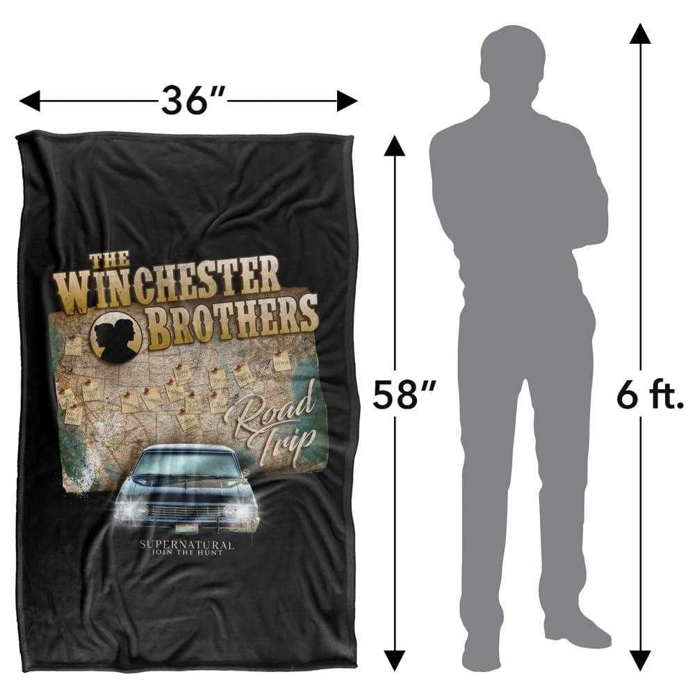 Multicoloured - Lifestyle - Supernatural Winchester Brothers Road Trip Soft Touch Blanket