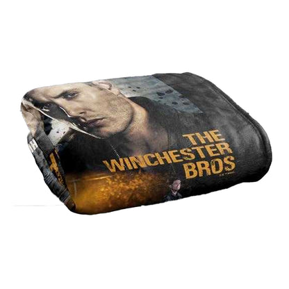 Multicoloured - Back - Supernatural Sam & Dean Poster Blanket