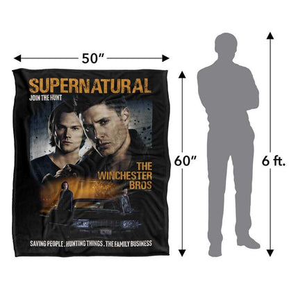 Multicoloured - Lifestyle - Supernatural Sam & Dean Poster Blanket