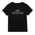 Black - Front - Marvel Childrens-Kids Secret Invasion Logo T-Shirt