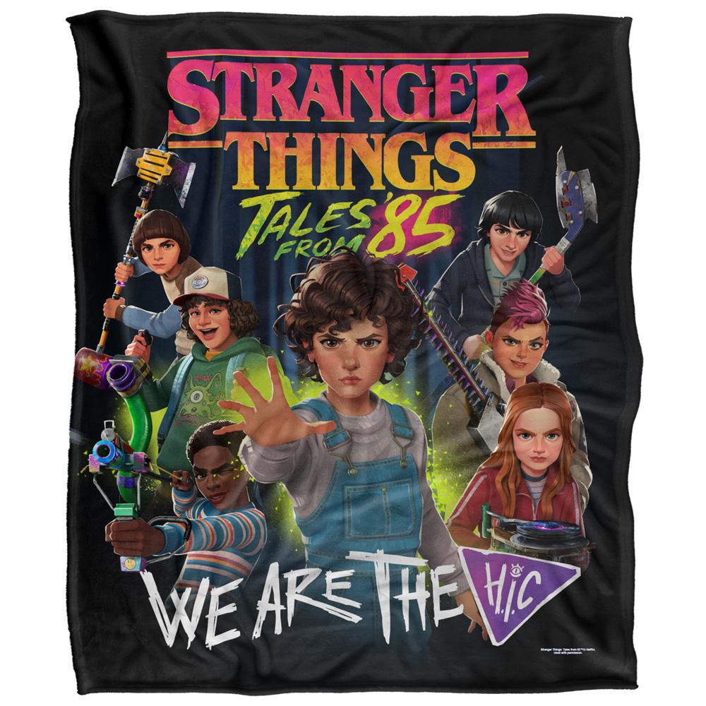 Pink-Green - Front - Stranger Things: Tales from ´85 Hic Poster Blanket