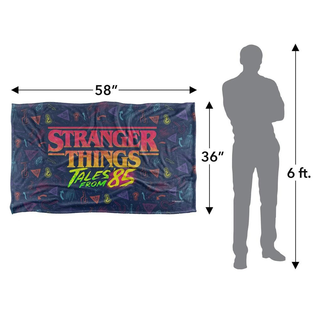 Multicoloured - Lifestyle - Stranger Things: Tales from ´85 Colour Logo Soft Touch Throw