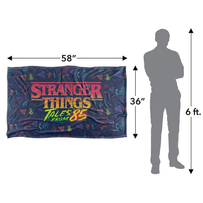 Multicoloured - Lifestyle - Stranger Things: Tales from ´85 Colour Logo Soft Touch Throw