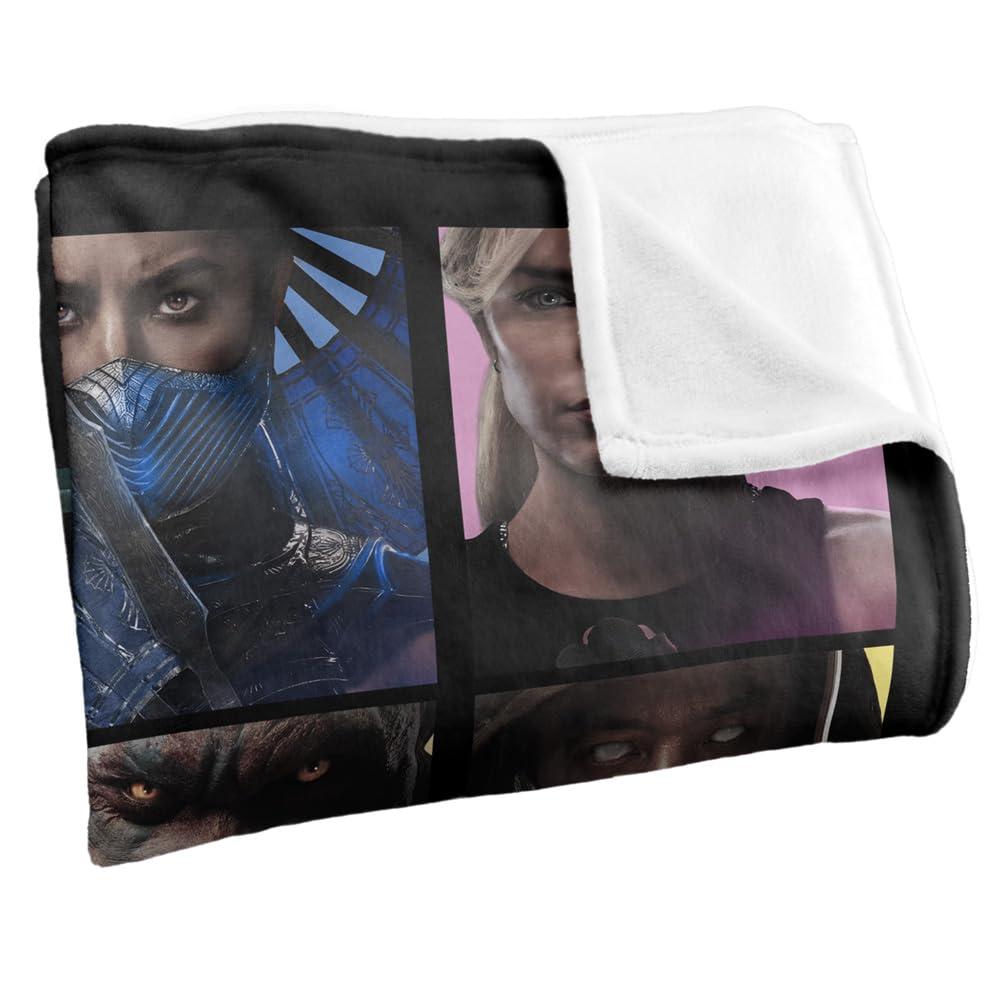 Multicoloured - Side - Mortal Kombat Character Square Blanket