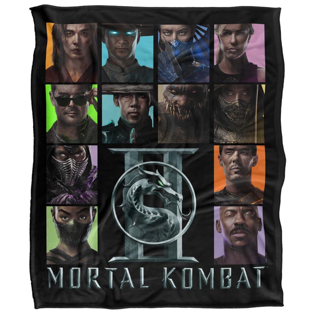 Multicoloured - Front - Mortal Kombat Character Square Blanket