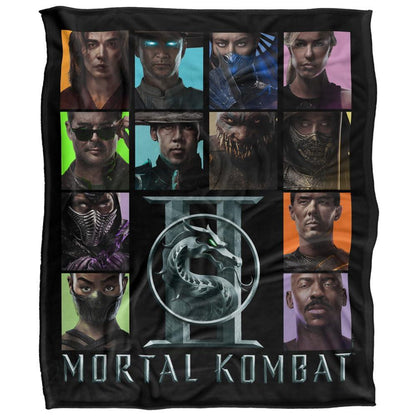 Multicoloured - Front - Mortal Kombat Character Square Blanket