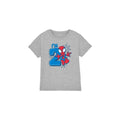 Sport Heather - Front - Spider-Man Childrens-Kids Cute Spidey 2nd Birthday T-Shirt