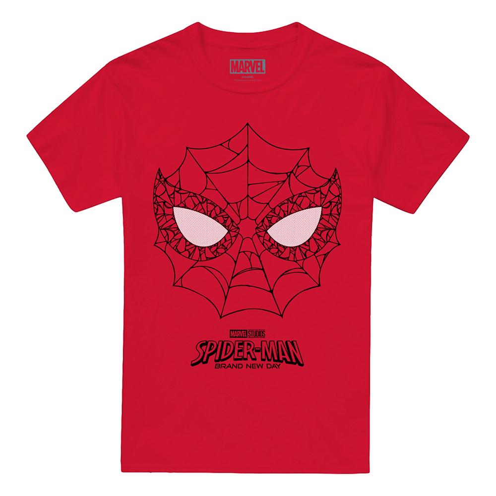 Red - Front - Spider-Man: Brand New Day Unisex Adult Web Icon T-Shirt