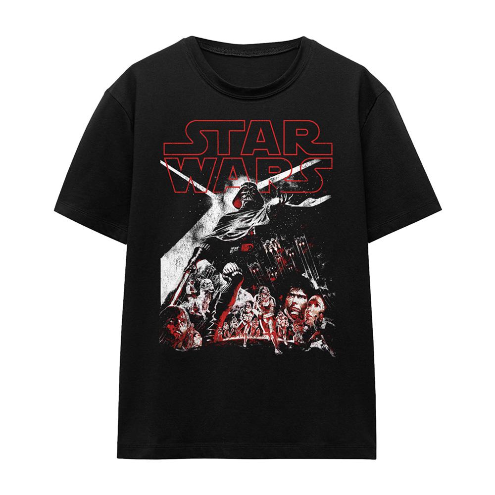 Black - Front - Star Wars Womens-Ladies Empire Darth Vader T-Shirt