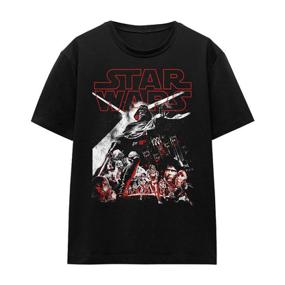 Black - Front - Star Wars Womens-Ladies Empire Darth Vader T-Shirt