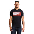 Black - Back - Marvel Comics Mens Core Logo T-Shirt