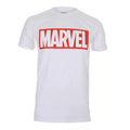 White - Front - Marvel Comics Mens Core Logo T-Shirt