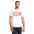White - Back - Marvel Comics Mens Core Logo T-Shirt