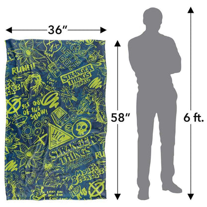 Blue - Lifestyle - Stranger Things: Tales from ´85 Acid Wash Blanket