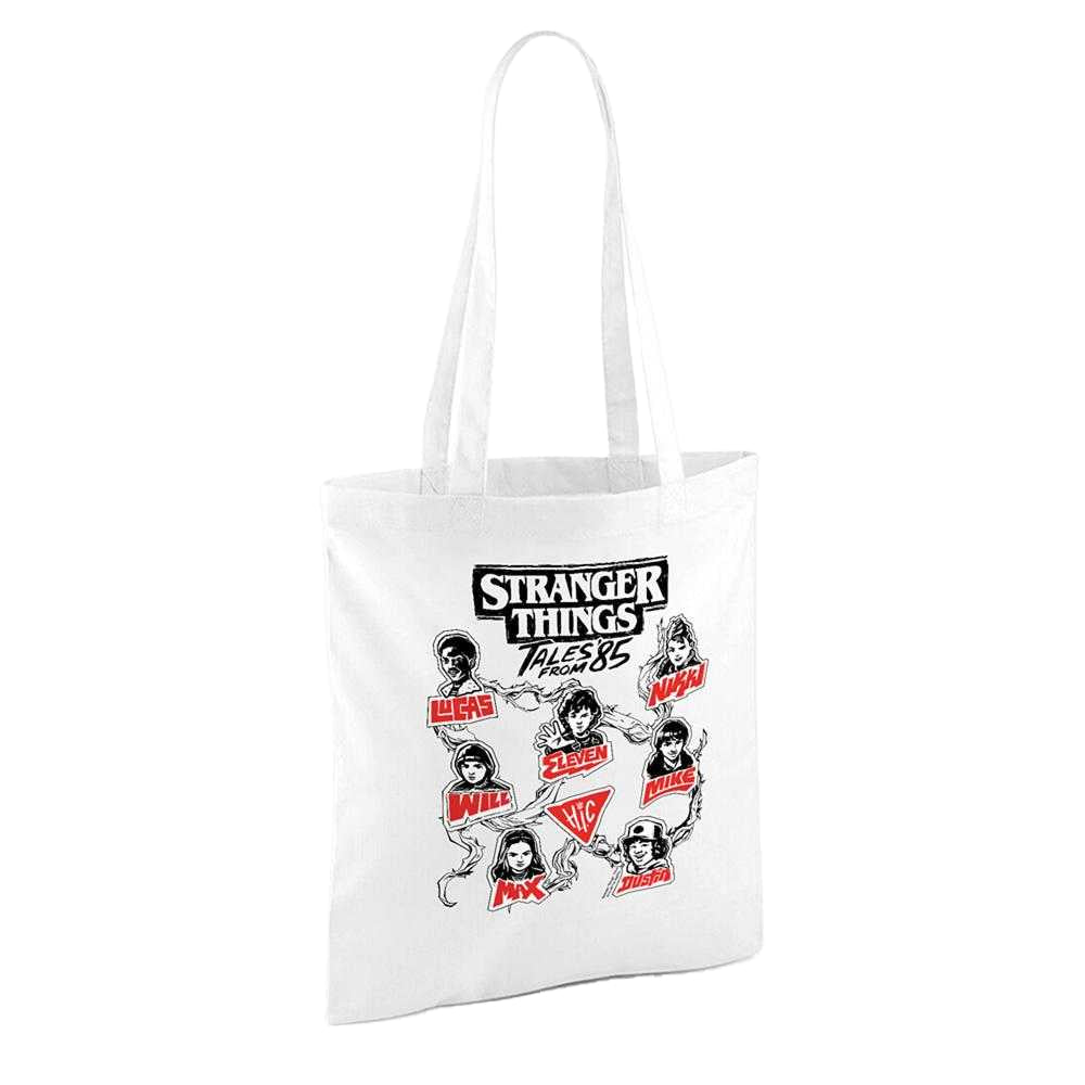 White - Back - Stranger Things: Tales from ´85 Vine Tote Bag