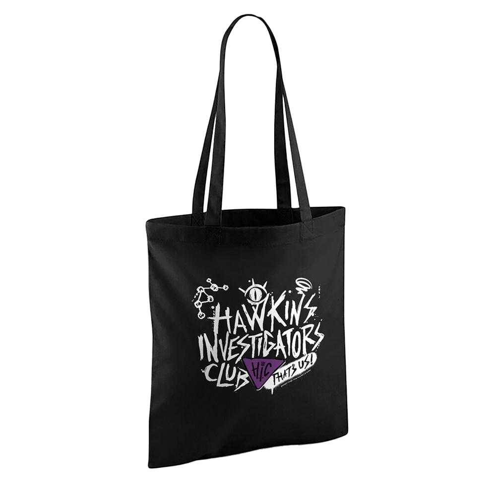 Black - Back - Stranger Things: Tales from ´85 We Are The Hic Scribble Tote Bag