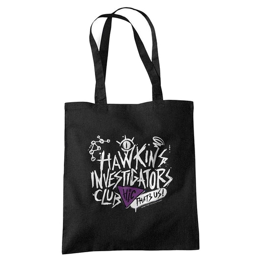 Black - Front - Stranger Things: Tales from ´85 We Are The Hic Scribble Tote Bag