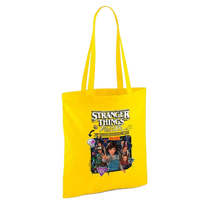Yellow - Back - Stranger Things: Tales from ´85 Group Poster Tote Bag