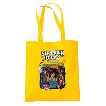 Yellow - Front - Stranger Things: Tales from ´85 Group Poster Tote Bag