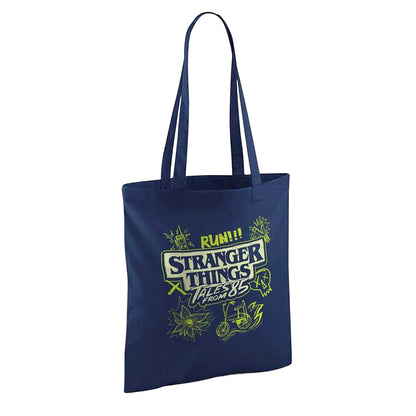 Navy - Back - Stranger Things: Tales from ´85 Graffiti Glow Tote Bag