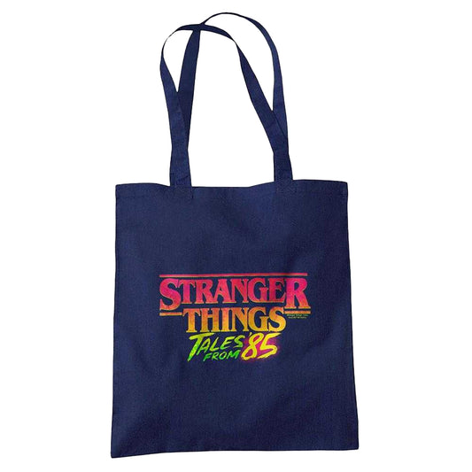 Navy - Front - Stranger Things: Tales from ´85 Logo Tote Bag