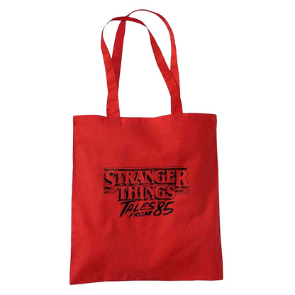 Red - Front - Stranger Things: Tales from ´85 Sketch Logo Tote Bag