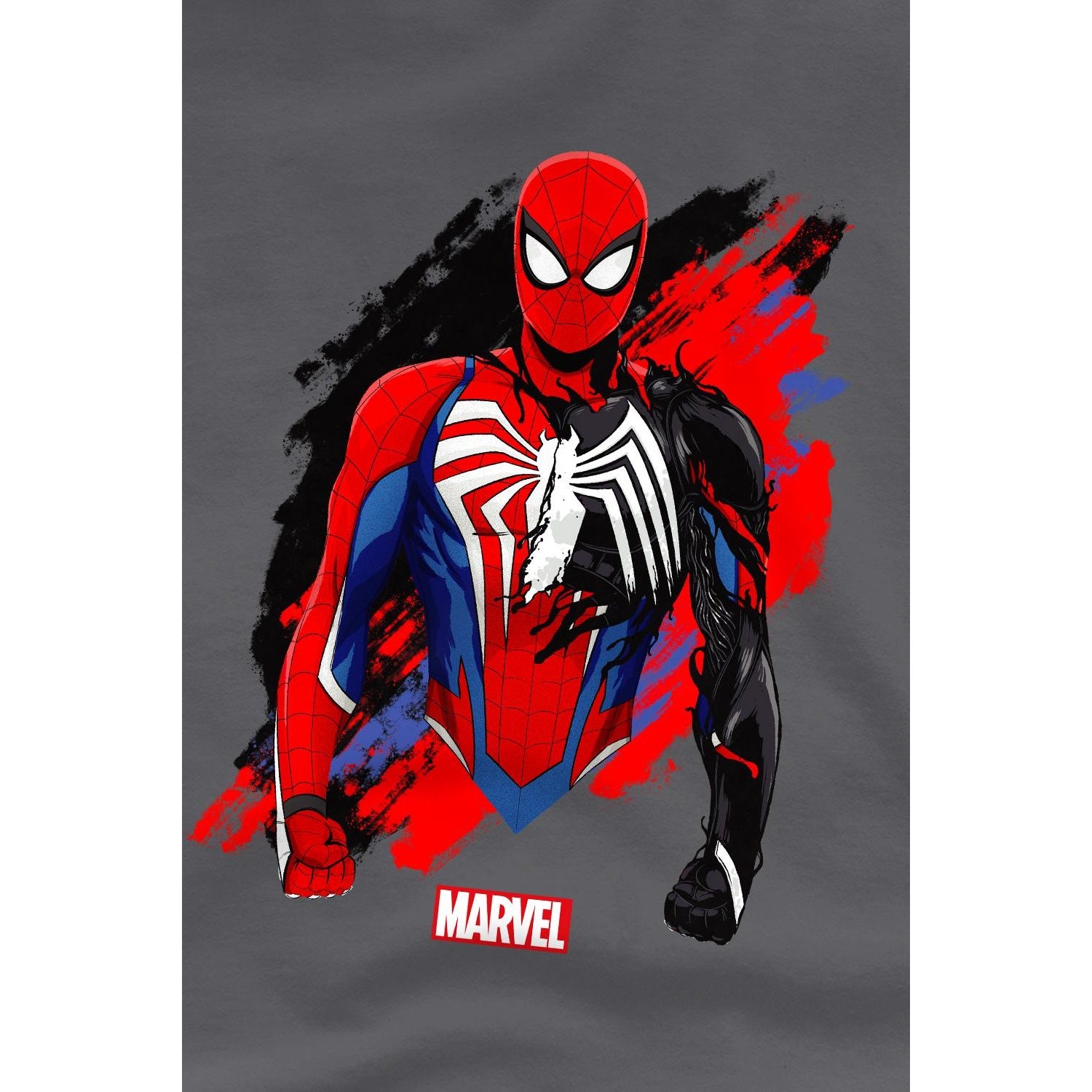 Charcoal - Lifestyle - Spider-Man Mens Symbiote T-Shirt