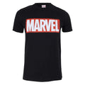 Black - Front - Marvel Comics Mens Core Logo T-Shirt