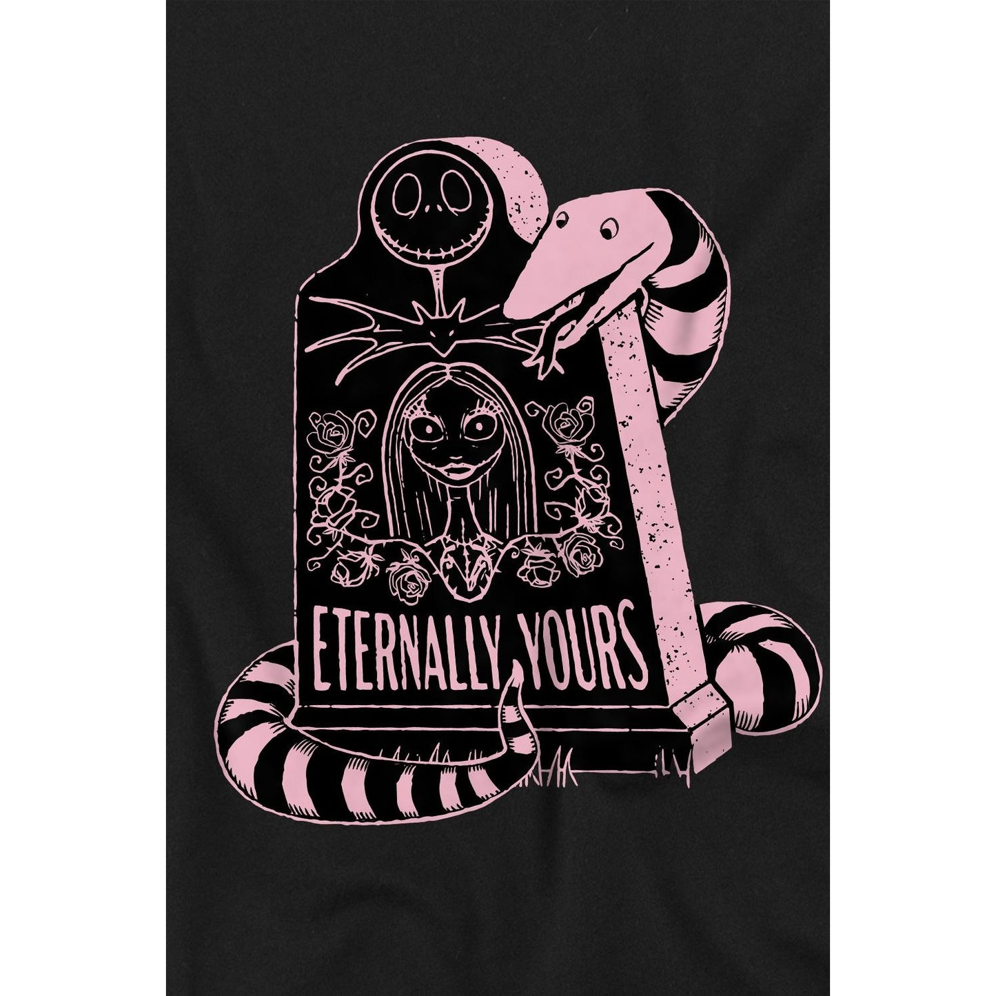 Black - Lifestyle - The Nightmare Before Christmas Mens Eternally Yours Valentine`s Day T-Shirt
