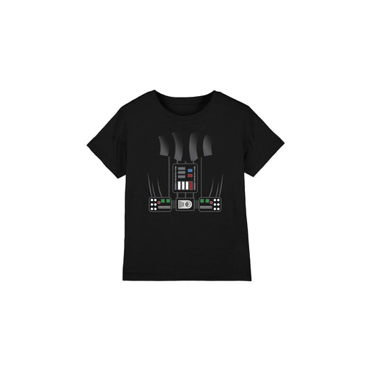 Black - Front - Star Wars Childrens-Kids Darth Vader Costume T-Shirt