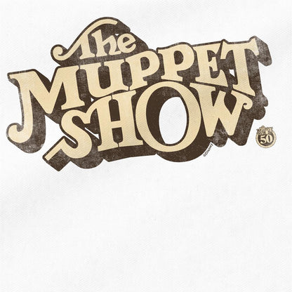 White - Side - The Muppets Show 50th Logo Tote Bag