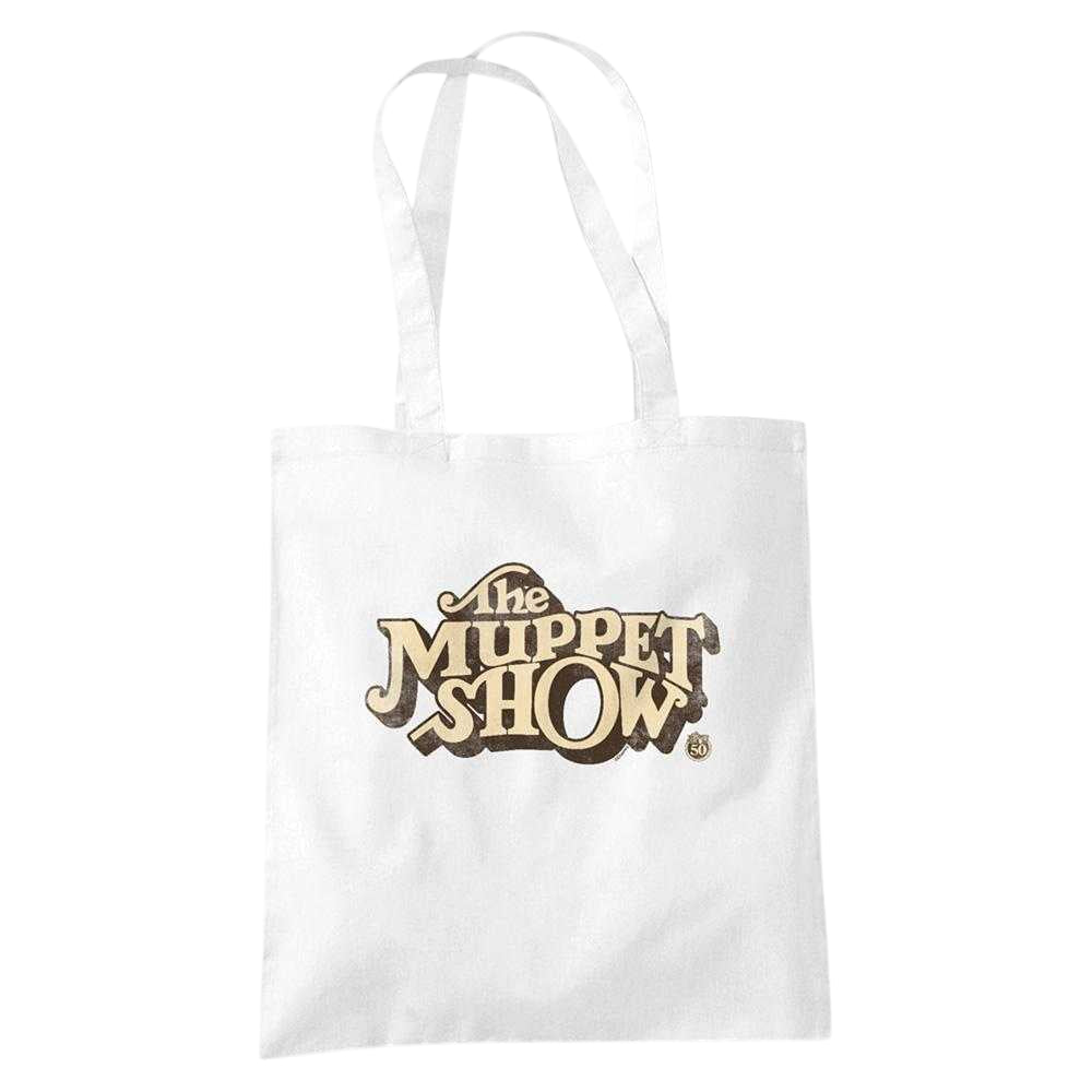 White - Front - The Muppets Show 50th Logo Tote Bag