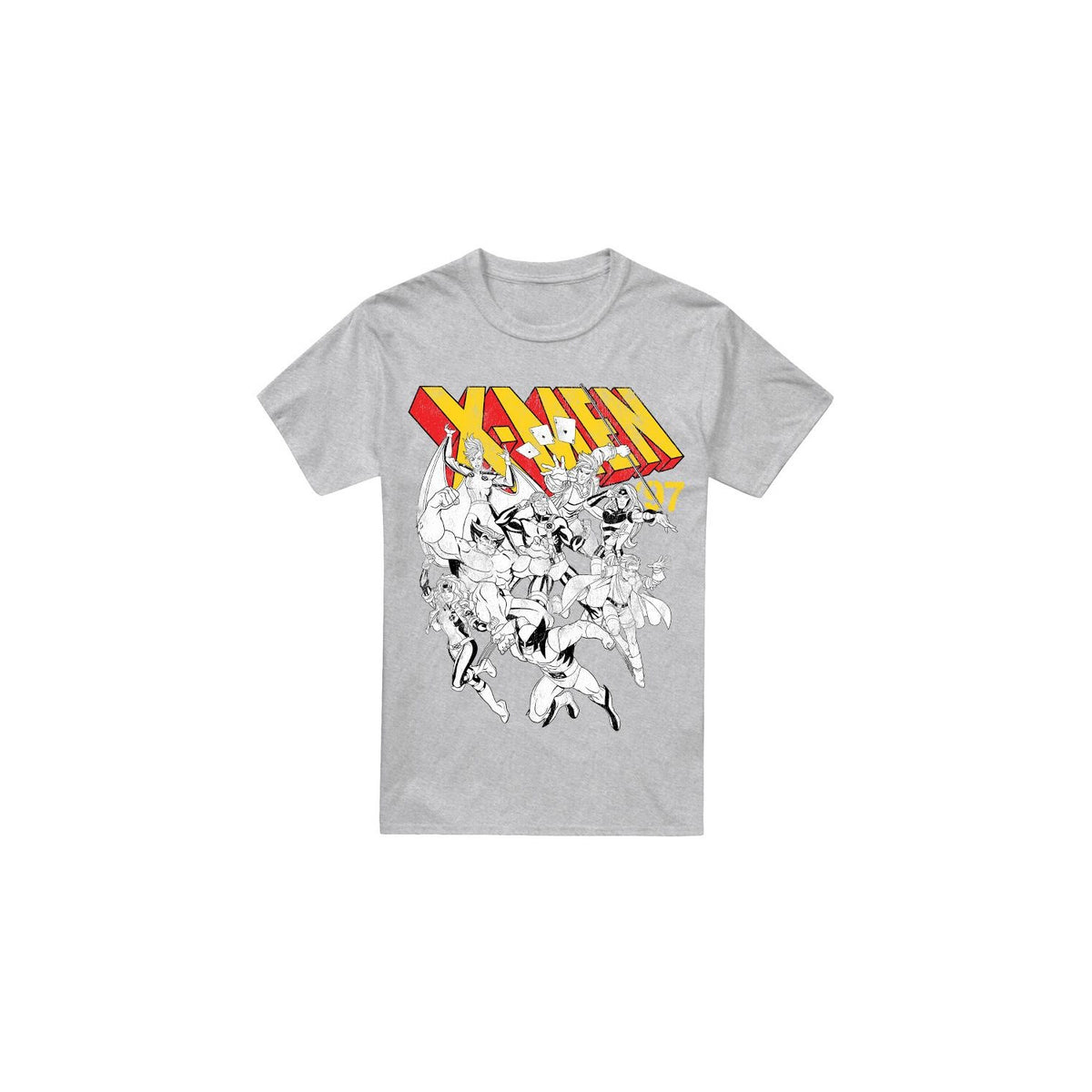 Sport Heather - Front - Marvel Mens X-Men Retro Team T-Shirt