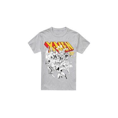 Sport Heather - Front - Marvel Mens X-Men Retro Team T-Shirt