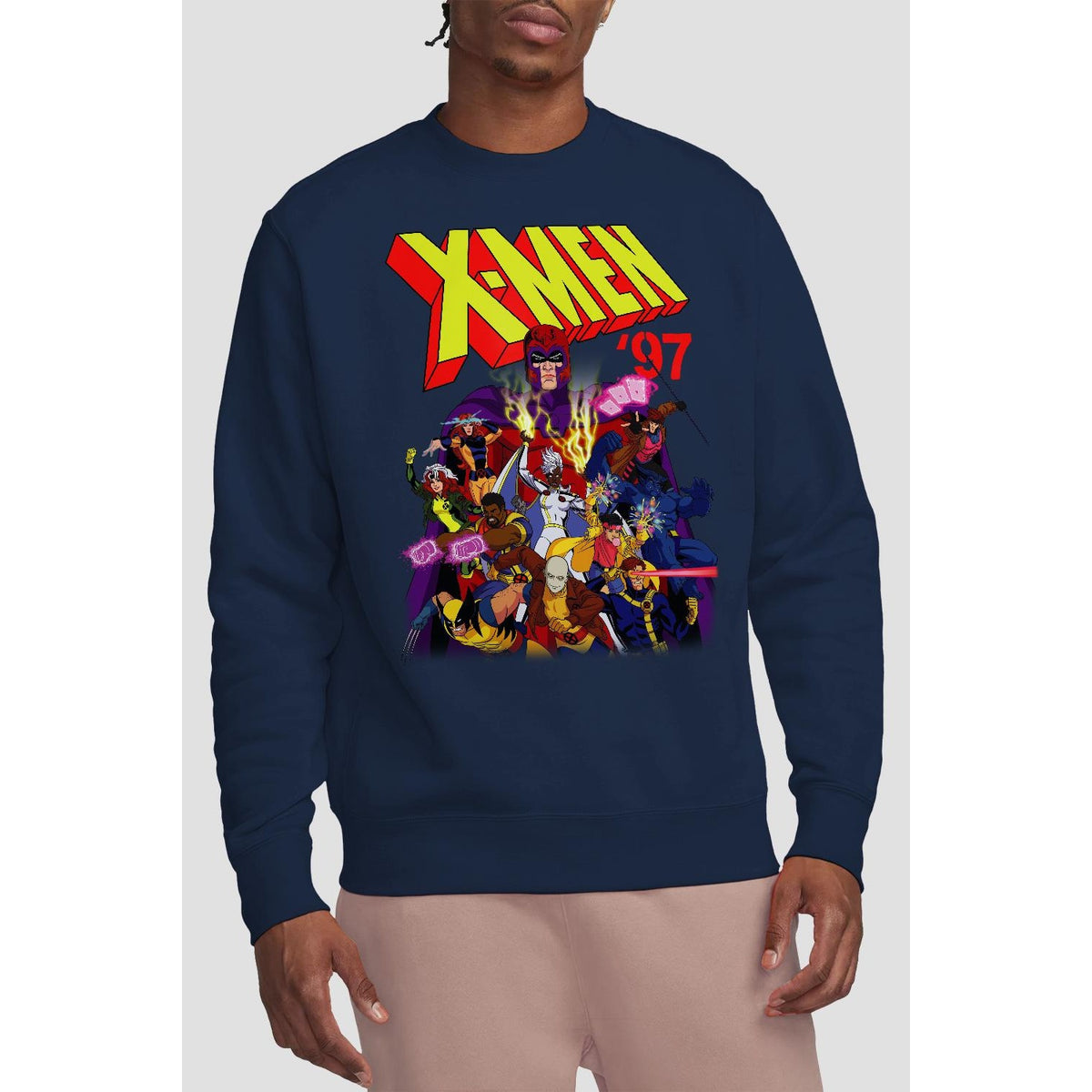 Navy - Back - Marvel Unisex Adult X-Men 97 Comic Sweatshirt