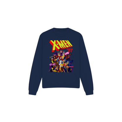 Navy - Front - Marvel Unisex Adult X-Men 97 Comic Sweatshirt