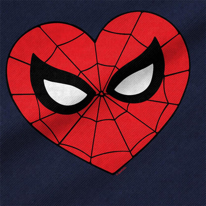 Navy - Side - Spider-Man Classic Heart Tote Bag