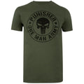 Military Green - Front - The Punisher Mens One Man Army T-Shirt