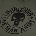 Military Green - Side - The Punisher Mens One Man Army T-Shirt